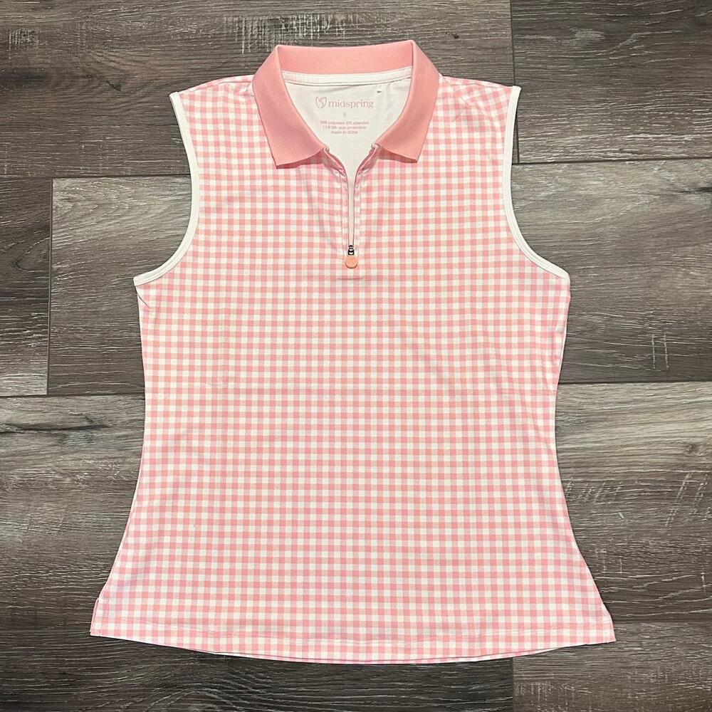 Midspring Sienna Top Pink/White Sleeveless, Size Small NWOT - Picture 5 of 9